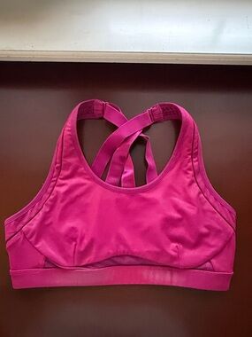 Fabletics iridescent Magenta Sports Bra